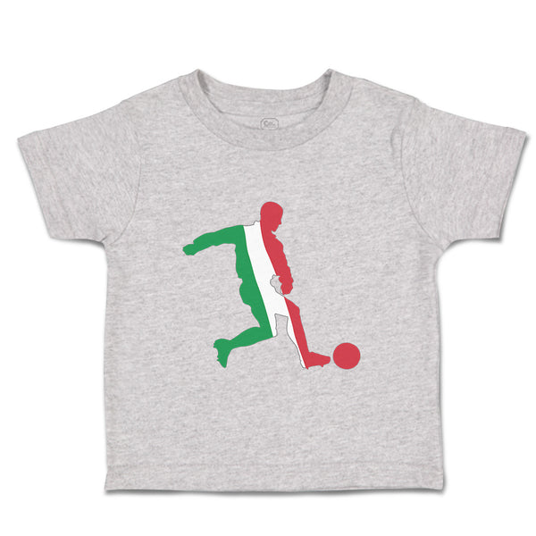 Toddler Clothes Soccer Player Italy Sports Soccer Toddler Shirt Cotton