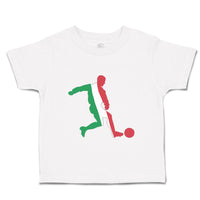 Toddler Clothes Soccer Player Italy Sports Soccer Toddler Shirt Cotton