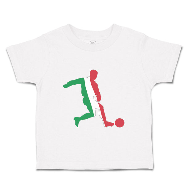 Toddler Clothes Soccer Player Italy Sports Soccer Toddler Shirt Cotton