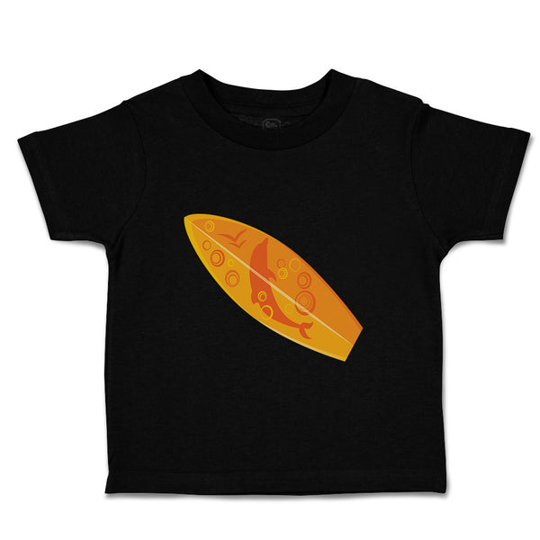 Toddler Clothes Surf Board with Dolphin Sports Surfing Toddler Shirt Cotton
