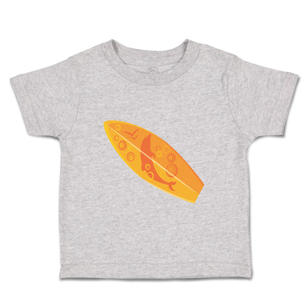 Toddler Clothes Surf Board with Dolphin Sports Surfing Toddler Shirt Cotton