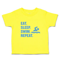 Eat. Sleep. Swin. Repeat. Sports Swimmer Swimming Water