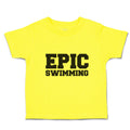 Cute Toddler Clothes Epic Swimming Sports Silhouette Toddler Shirt Cotton