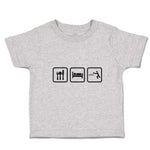 Cute Toddler Clothes Eat Sleep Table Tennis Sport Toddler Shirt Cotton