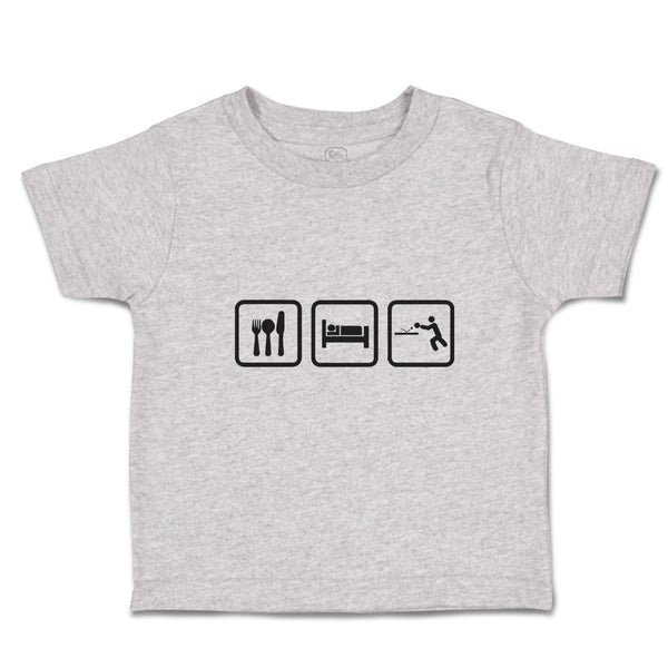 Cute Toddler Clothes Eat Sleep Table Tennis Sport Toddler Shirt Cotton