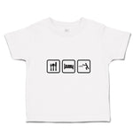 Cute Toddler Clothes Eat Sleep Table Tennis Sport Toddler Shirt Cotton