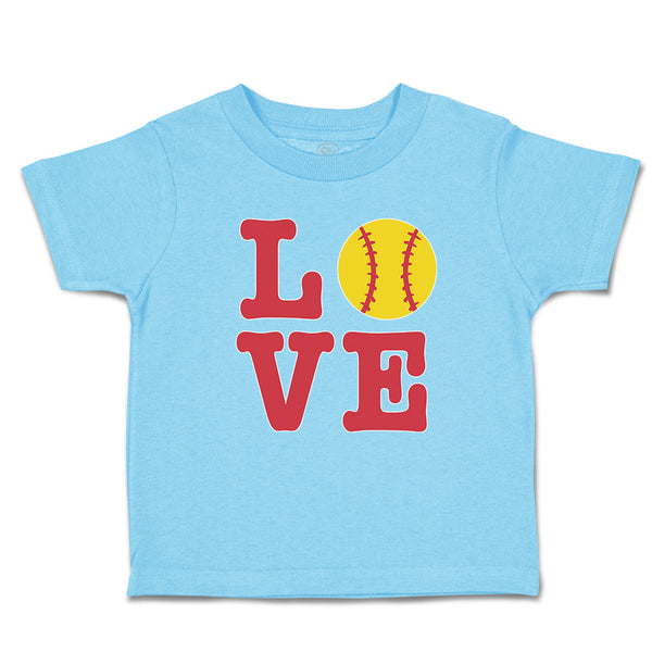 Cute Toddler Clothes Love Sports Baseball Ball Toddler Shirt Baby Clothes Cotton