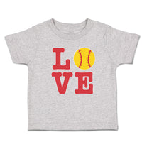 Cute Toddler Clothes Love Sports Baseball Ball Toddler Shirt Baby Clothes Cotton