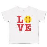 Cute Toddler Clothes Love Sports Baseball Ball Toddler Shirt Baby Clothes Cotton