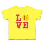 Cute Toddler Clothes Love Sports Baseball Ball Toddler Shirt Baby Clothes Cotton