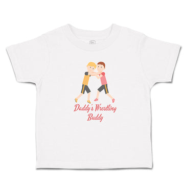 Cute Toddler Clothes Daddy's Wrestling Buddy Sports Name Boys Fighting Cotton