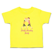 Cute Toddler Clothes Daddy's Wrestling Buddy Sports Name Boys Fighting Cotton
