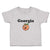 Toddler Clothes Georgia Country Name with Pumpkin Funny Face Toddler Shirt