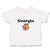 Toddler Clothes Georgia Country Name with Pumpkin Funny Face Toddler Shirt