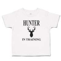 Cute Toddler Clothes Hunter in Training with Silhouette Deer Head and Horns