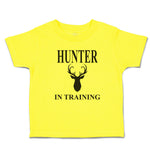 Hunter in Training with Silhouette Deer Head and Horns