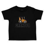Toddler Clothes Grandpa's Vehicle Tractor with Wheel Toddler Shirt Cotton