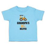 Toddler Clothes Grandpa's Little Helper Vehicle Tractor Toddler Shirt Cotton