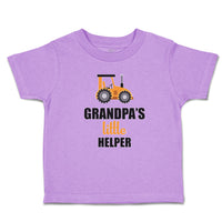 Toddler Clothes Grandpa's Little Helper Vehicle Tractor Toddler Shirt Cotton