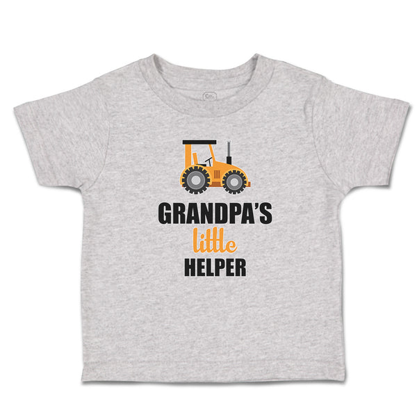 Toddler Clothes Grandpa's Little Helper Vehicle Tractor Toddler Shirt Cotton