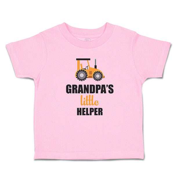 Toddler Clothes Grandpa's Little Helper Vehicle Tractor Toddler Shirt Cotton