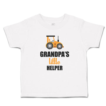 Toddler Clothes Grandpa's Little Helper Vehicle Tractor Toddler Shirt Cotton