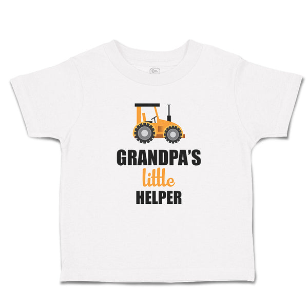 Toddler Clothes Grandpa's Little Helper Vehicle Tractor Toddler Shirt Cotton