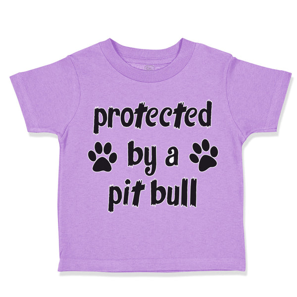 Toddler Clothes Protected by A Pit Bull Dog Lover Pet Toddler Shirt Cotton