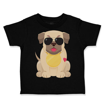 Toddler Clothes Pug with A Hat Dog Lover Pet Toddler Shirt Baby Clothes Cotton