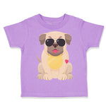 Toddler Clothes Pug with A Hat Dog Lover Pet Toddler Shirt Baby Clothes Cotton