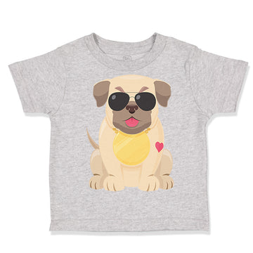 Toddler Clothes Pug with A Hat Dog Lover Pet Toddler Shirt Baby Clothes Cotton