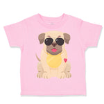 Toddler Clothes Pug with A Hat Dog Lover Pet Toddler Shirt Baby Clothes Cotton