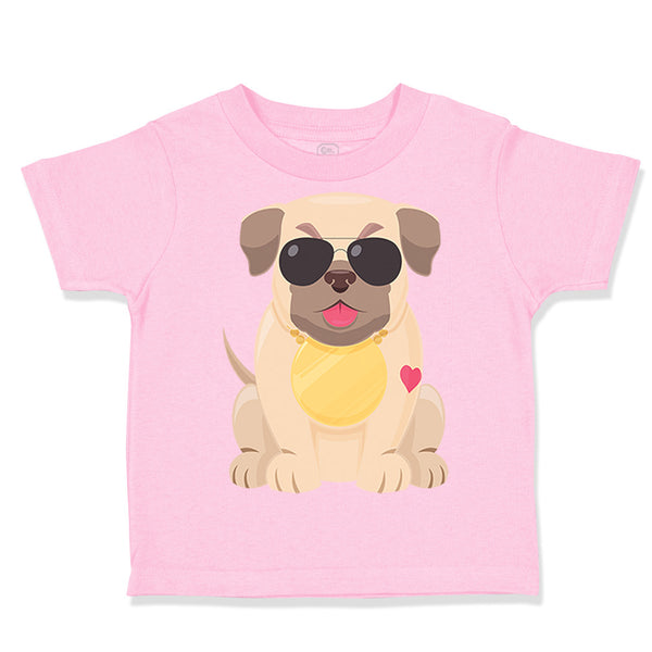 Toddler Clothes Pug with A Hat Dog Lover Pet Toddler Shirt Baby Clothes Cotton