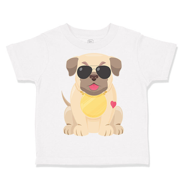 Toddler Clothes Pug with A Hat Dog Lover Pet Toddler Shirt Baby Clothes Cotton
