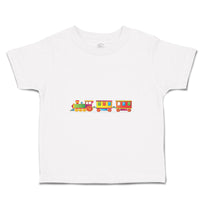 Toddler Clothes Train Colorful B Cars & Transportation Trains Toddler Shirt