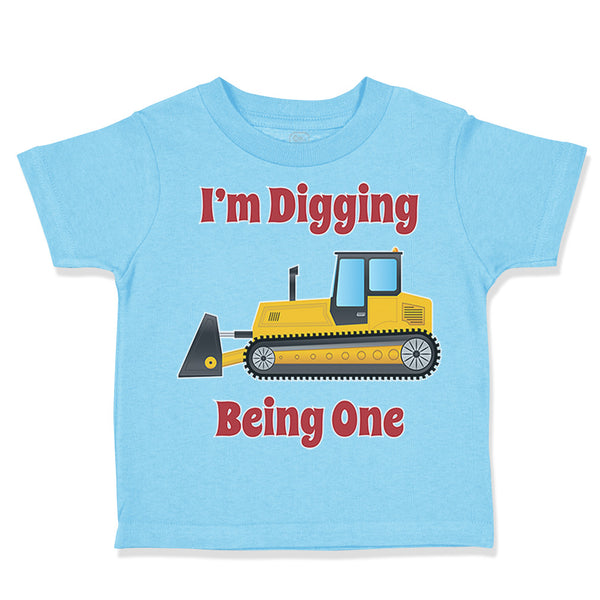Toddler Clothes I'M Digging Being 1 Trucks Toddler Shirt Baby Clothes Cotton
