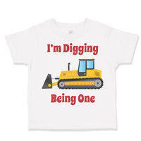 Toddler Clothes I'M Digging Being 1 Trucks Toddler Shirt Baby Clothes Cotton