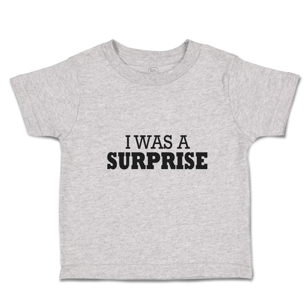 Toddler Clothes I Was Surprise Silhouette Text Toddler Shirt Baby Clothes Cotton