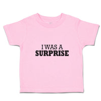 Toddler Clothes I Was Surprise Silhouette Text Toddler Shirt Baby Clothes Cotton