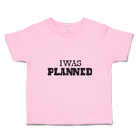 Toddler Clothes I Was Planned Silhouette Text Toddler Shirt Baby Clothes Cotton