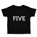 Toddler Clothes Number Name 5 Silhouette Toddler Shirt Baby Clothes Cotton