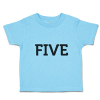 Toddler Clothes Number Name 5 Silhouette Toddler Shirt Baby Clothes Cotton