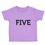 Toddler Clothes Number Name 5 Silhouette Toddler Shirt Baby Clothes Cotton