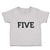 Toddler Clothes Number Name 5 Silhouette Toddler Shirt Baby Clothes Cotton