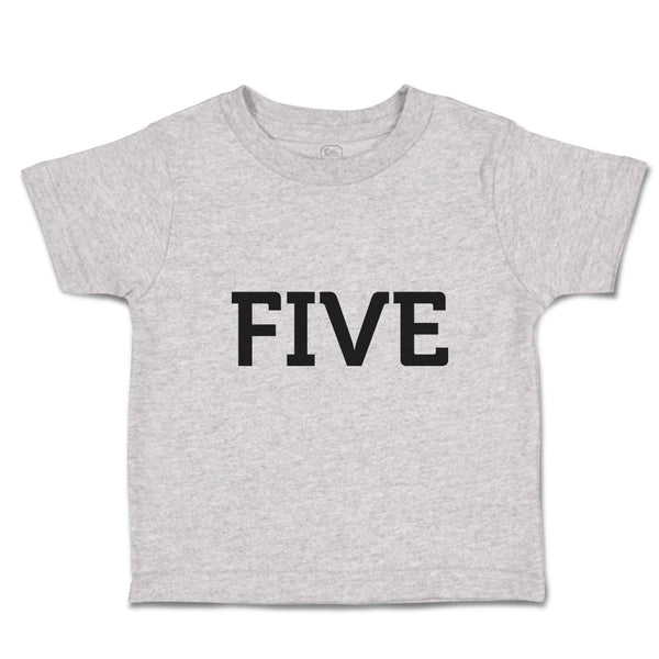 Toddler Clothes Number Name 5 Silhouette Toddler Shirt Baby Clothes Cotton