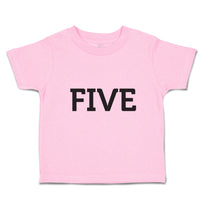 Toddler Clothes Number Name 5 Silhouette Toddler Shirt Baby Clothes Cotton