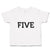 Toddler Clothes Number Name 5 Silhouette Toddler Shirt Baby Clothes Cotton