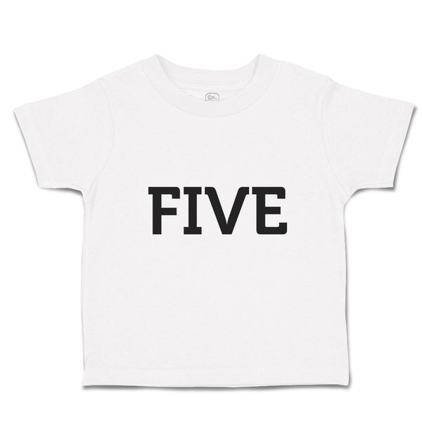 Toddler Clothes Number Name 5 Silhouette Toddler Shirt Baby Clothes Cotton