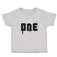 Toddler Clothes 1 Numberic Name in Silhouette Toddler Shirt Baby Clothes Cotton