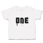 Toddler Clothes 1 Numberic Name in Silhouette Toddler Shirt Baby Clothes Cotton